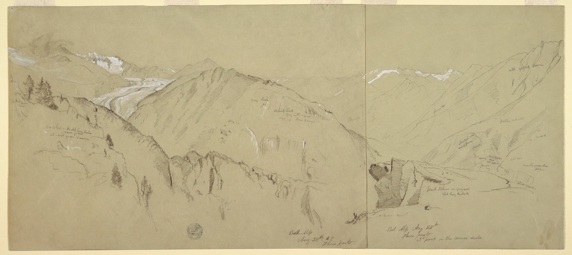 Mountain ridge panorama